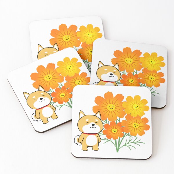 Item preview, Copy of Copy of A cute Shiba Inu smiling happily in a cosmos field designed and sold by neriko.