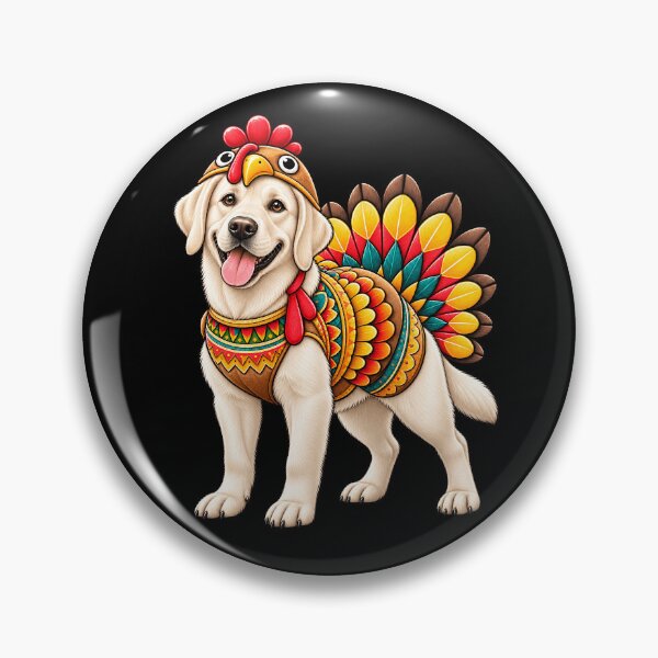 Artikelvorschau, Lustiges weißes Labrador-Truthahn-Kostüm für Thanksgiving-Hundeliebhaber entworfen und verkauft von rafaeltto.