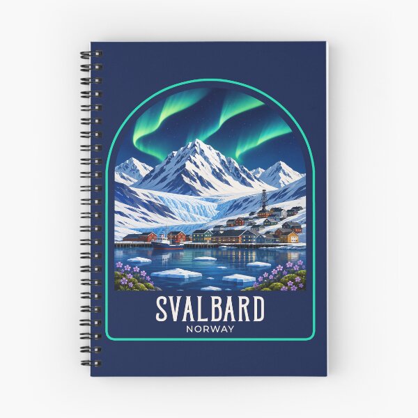 Item preview, Svalbard Vintage Travel Illustration designed and sold by HomeLivingCo.