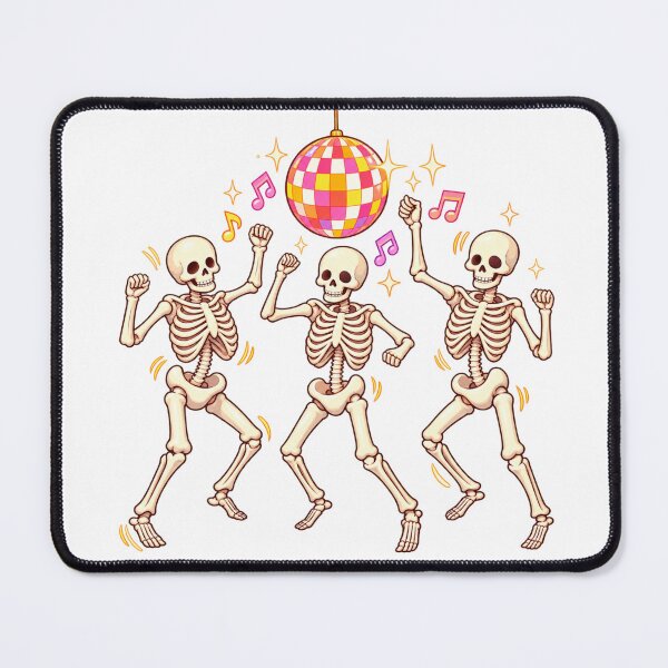 Item preview, Dancing Skeletons Retro Disco Ball Halloween designed and sold by Nicha Studio.