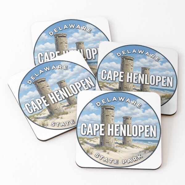 Item preview, Cape Henlopen State Park Delaware Summer Dunes Round Badge Sticker designed and sold by DetourDgn.