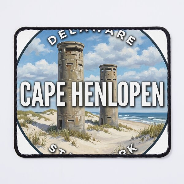 Item preview, Cape Henlopen State Park Delaware Summer Dunes Round Badge Sticker designed and sold by DetourDgn.