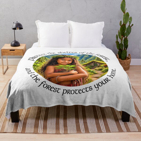 Item preview, Polynesian Conservation Proverb - Protect the shelter of the forest | Pacific Art designed and sold by ShakaLife.org.