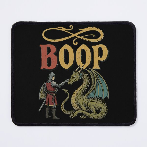 Item preview, Dragon Boop: Medieval Knight Dragon Lover Fantasy Humor Mythical Creature Renaissance designed and sold by NewaveBoutique.