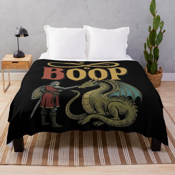 Item preview, Dragon Boop: Medieval Knight Dragon Lover Fantasy Humor Mythical Creature Renaissance designed and sold by NewaveBoutique.