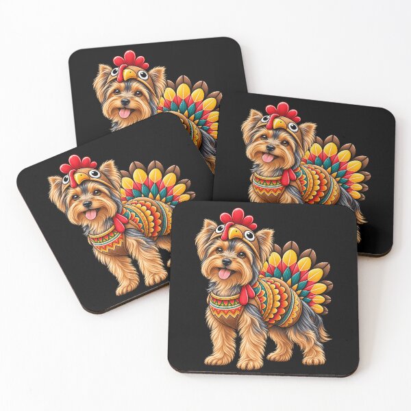 Item preview, Funny Yorkshire Terrier Turkey Costume Thanksgiving Dog Lover designed and sold by rafaeltto.