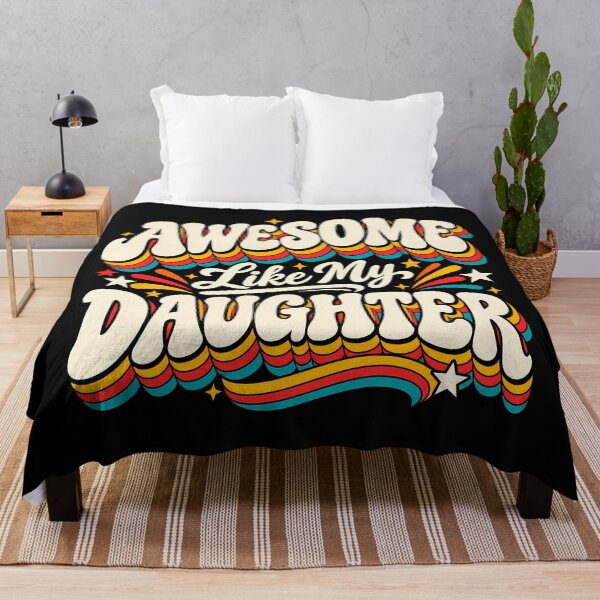 Item preview, Awesome Like My Daughter Proud Parent Mom Dad Retro designed and sold by Photo-Sphere101.