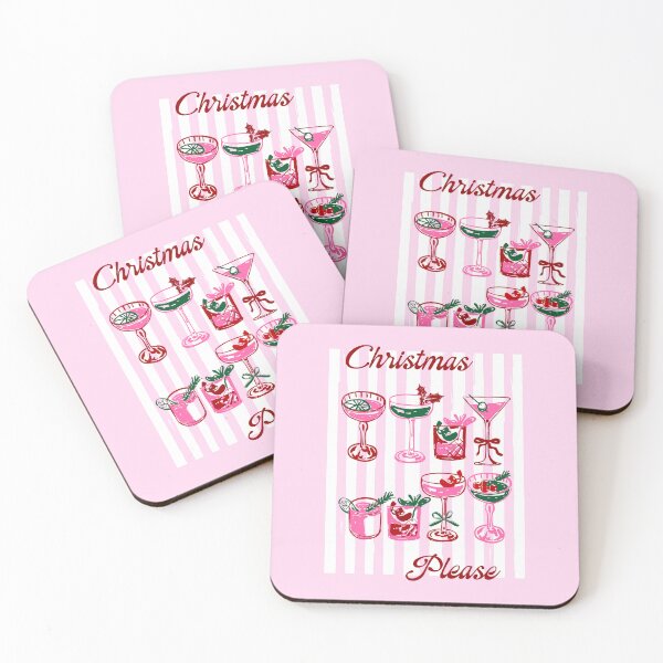 Item preview, Christmas Please Coquette Holiday Cocktails designed and sold by MaiZephyr.