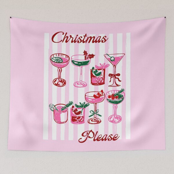 Item preview, Christmas Please Coquette Holiday Cocktails designed and sold by MaiZephyr.