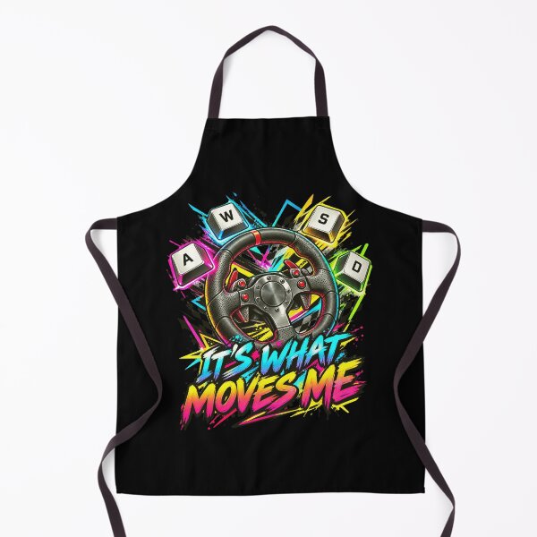 Item preview, It's What Moves Me PC Gaming Racing Gamer AWSD designed and sold by FolkGraphics.