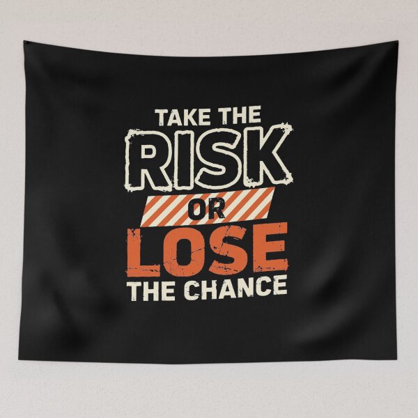 Item preview, Take The Risk Or Lose The Chance – Bold Hustle Entrepreneur Motivational Quote Design designed and sold by Vibe-Vary.