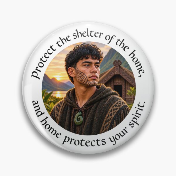 Item preview, Polynesian Sanctuary Proverb - Protect the shelter of the home | Pacific Art designed and sold by ShakaLife.org.
