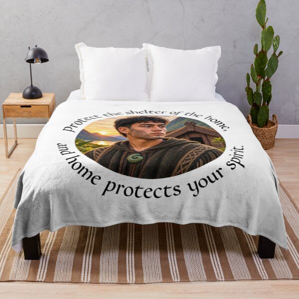 Item preview, Polynesian Sanctuary Proverb - Protect the shelter of the home | Pacific Art designed and sold by ShakaLife.org.