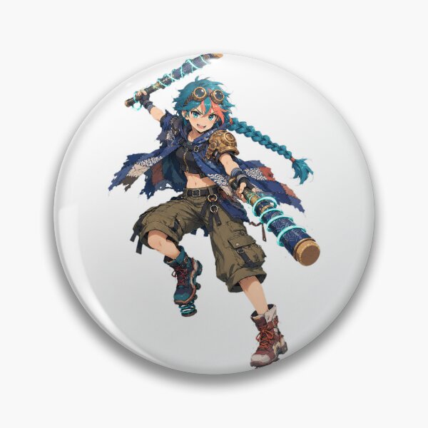 Item preview, Thunderdrum Heroine Original Anime Action Art designed and sold by AnimeOrbit.