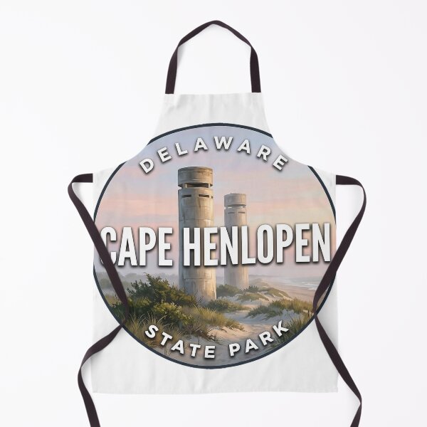 Item preview, Cape Henlopen State Park Delaware Misty Morning Round Badge Sticker designed and sold by DetourDgn.