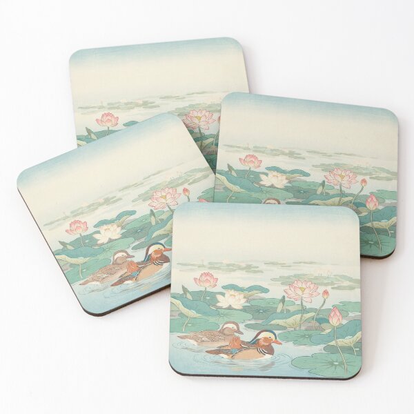 Item preview, Mandarin Ducks Among Lotus Blossoms – Ohara Koson Japanese Art designed and sold by Tamas Das.