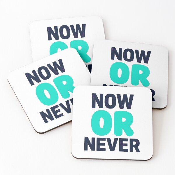 Item preview, Now Or Never – Bold Motivational Typography Quote Hustle Mindset Design designed and sold by Vibe-Vary.