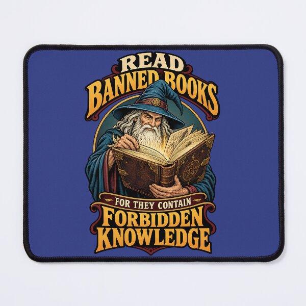 Item preview, Read Banned Books - For They Contain Forbidden Knowledge designed and sold by Cut & Paste Productions.
