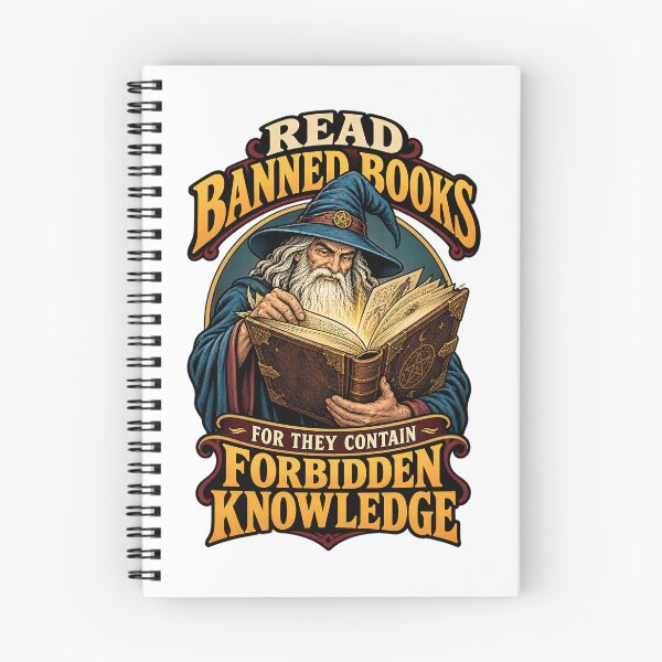 Item preview, Read Banned Books - For They Contain Forbidden Knowledge designed and sold by Cut & Paste Productions.