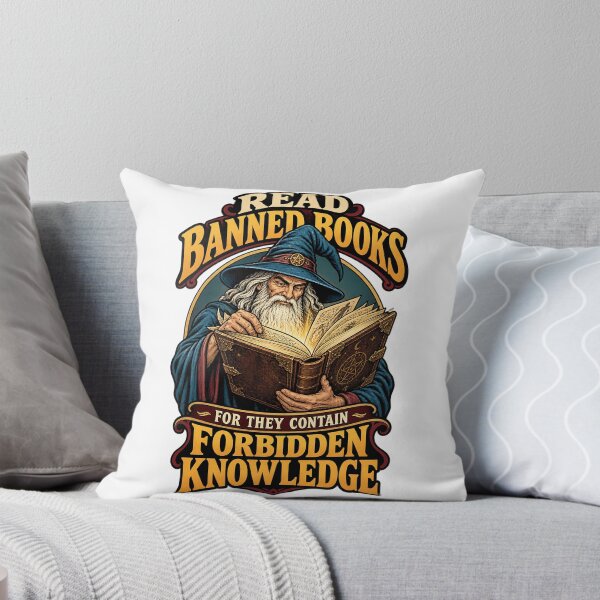 Item preview, Read Banned Books - For They Contain Forbidden Knowledge designed and sold by Cut & Paste Productions.