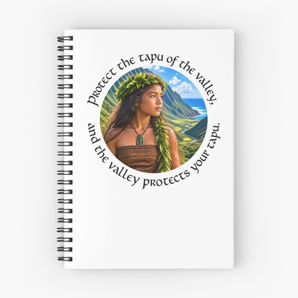 Item preview, Marquesas Sacredness Proverb - Protect the tapu of the valley | Pacific Art designed and sold by ShakaLife.org.