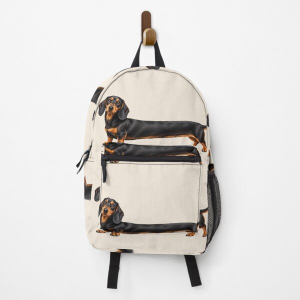 Item preview, The Long Dog Black and Tan Dachshund Zipper Pouch designed and sold by astersgraphics.