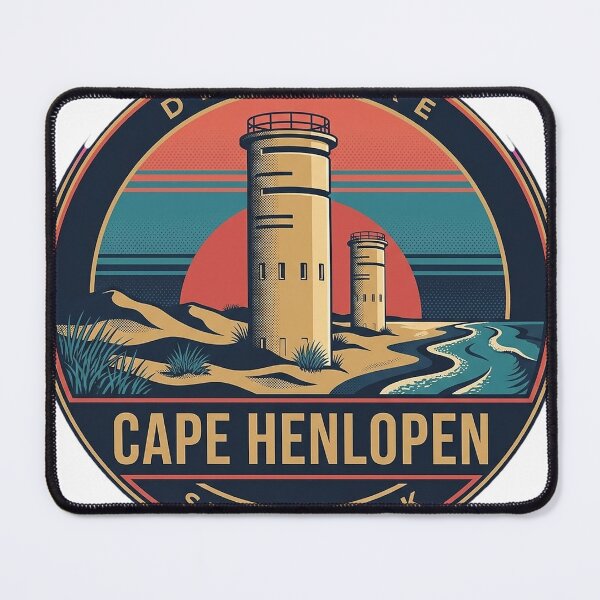 Item preview, Cape Henlopen State Park Delaware Retro Beach Vintage Badge Sticker designed and sold by DetourDgn.