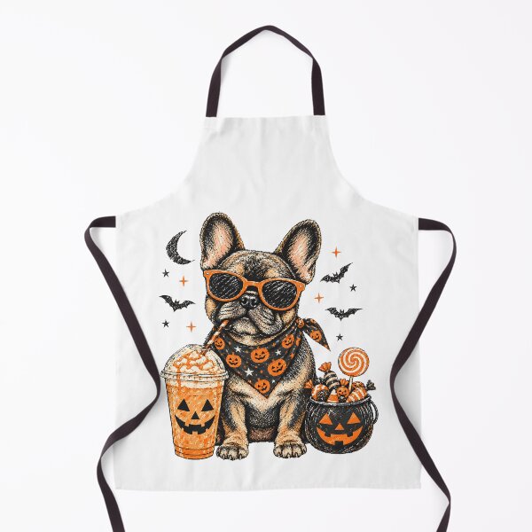 Item preview, Cute French Bulldog Halloween – Pumpkin Candy & Spooky Drink Frenchie designed and sold by elisarasada.