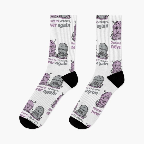 Item preview, RIP Hobby ADHD Hyperfixation Graveyard Funny Knitting Rollerblading Sarcasm designed and sold by raedattia.