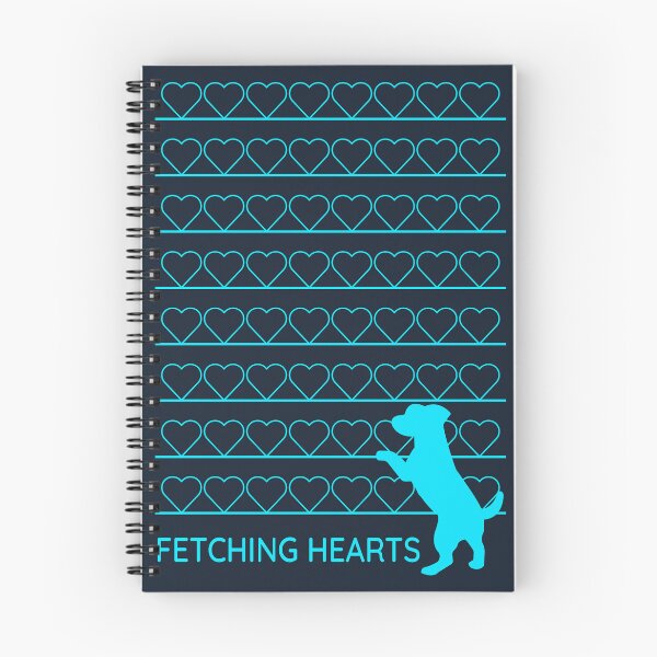 Item preview, Neon Cyan Dog Reaching For Cyan Glowing Hearts designed and sold by ANJ Creative Designs.