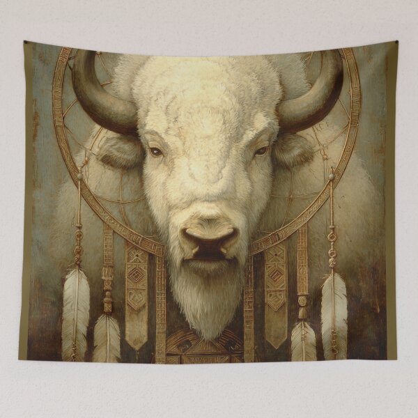 Item preview,  THE PROMISE OF THE WHITE BUFFALO designed and sold by Tribal Spirits Art T-Shirt Store.