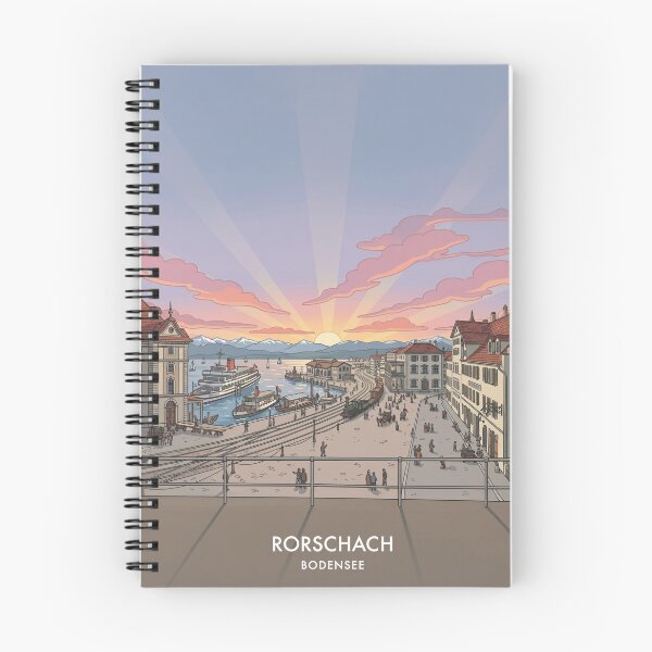 Item preview, Rorschach at Lake Constance Switzerland City and Harbor Vintage Germany designed and sold by strandbar.