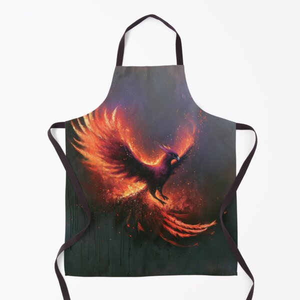 Item preview, A magnificent Phoenix rising from blazing volcanic flames, Fantasy & Mythological Creatures designed and sold by CDC40.