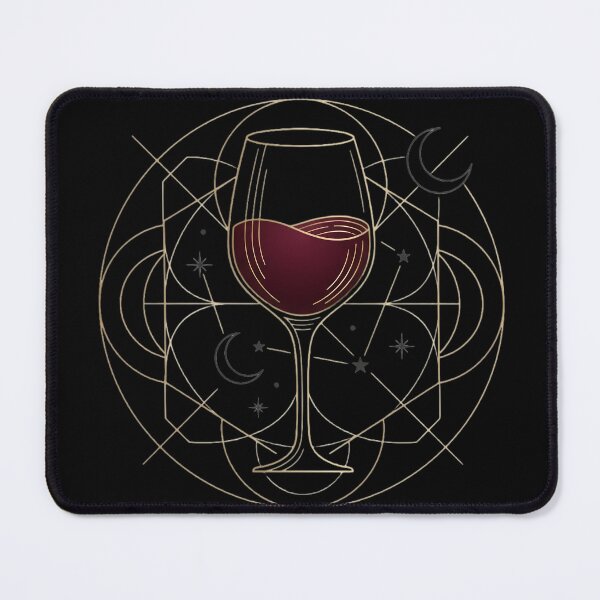 Item preview, Minimalist Wine Glass Line Art | Elegant Cozy Nights Wine Lover Gift designed and sold by Flowing Colurs.