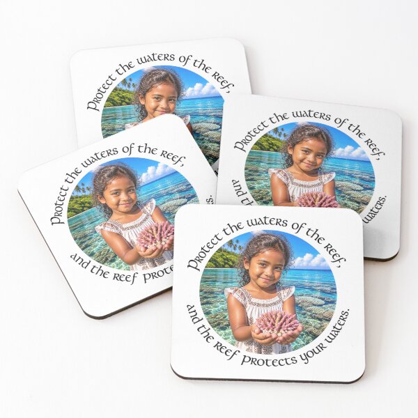 Item preview, Fiji Conservation Proverb - Protect the waters of the reef | Pacific Art designed and sold by ShakaLife.org.