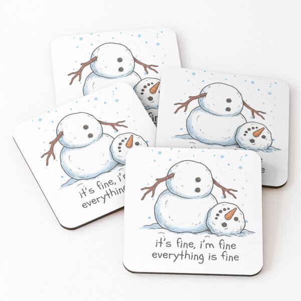 Item preview, It's Fine I'm Fine Funny Snowman Shirt designed and sold by Mnyus shop.