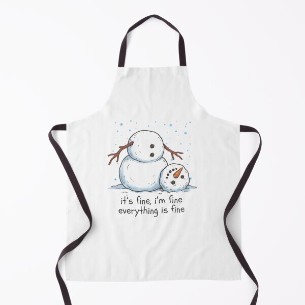 Item preview, It's Fine I'm Fine Funny Snowman Shirt designed and sold by Mnyus shop.