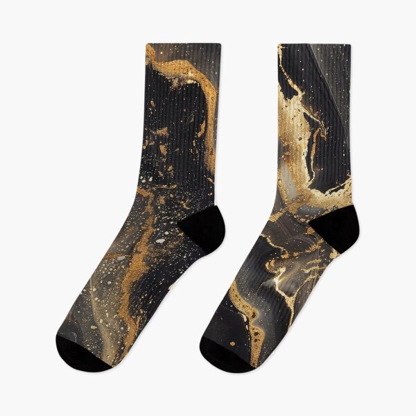 Aperçu de l'œuvre Liquid Galaxy Black Gold Drift créée et vendue par QuantumDrift.