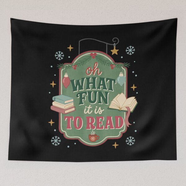 Item preview, Oh What Fun It Is to Read Christmas Book Lover designed and sold by FreshVibe Prints.