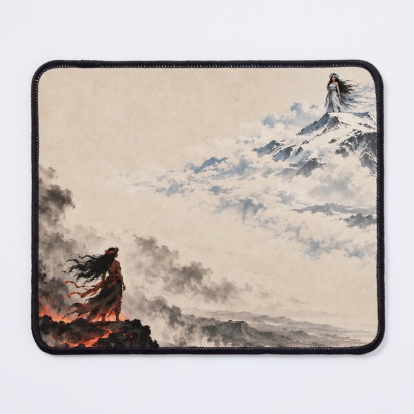 Item preview, Fire and Snow - Pele and Poli'ahu designed and sold by SomethingNiceHI.
