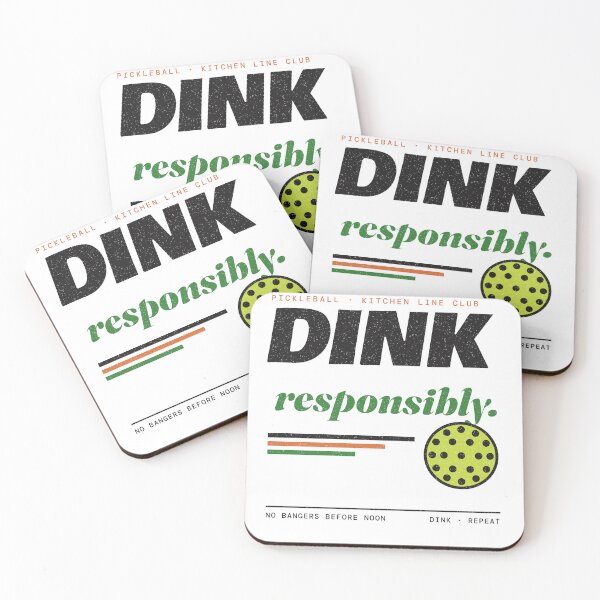 Item preview, Dink Responsibly Pickleball Shirt Funny Pickleball Player Gift Kitchen Line Club Tee designed and sold by UnivStore.