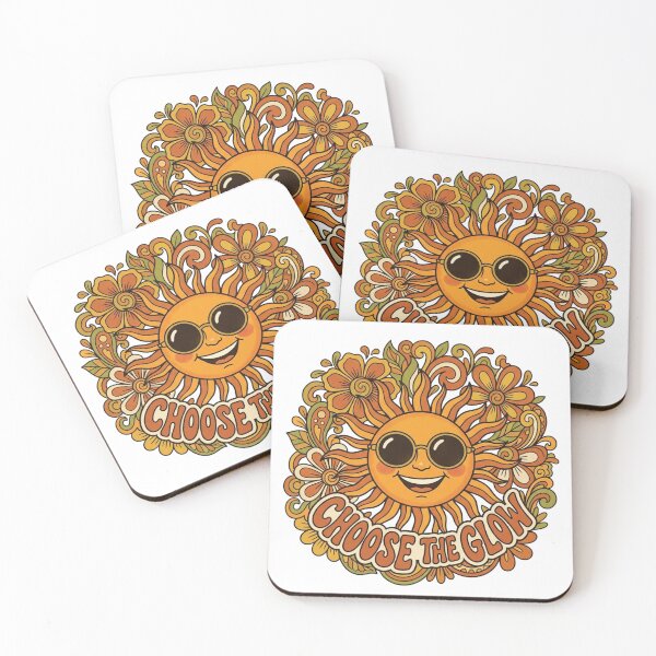 Item preview, Choose The Glow Retro Happy Sun Art designed and sold by Sanan Israyilli.
