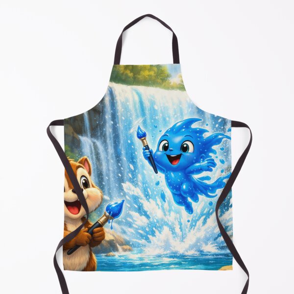 Item preview, Charlie Chipmunks blue water friend designed and sold by Kezzie Prints.