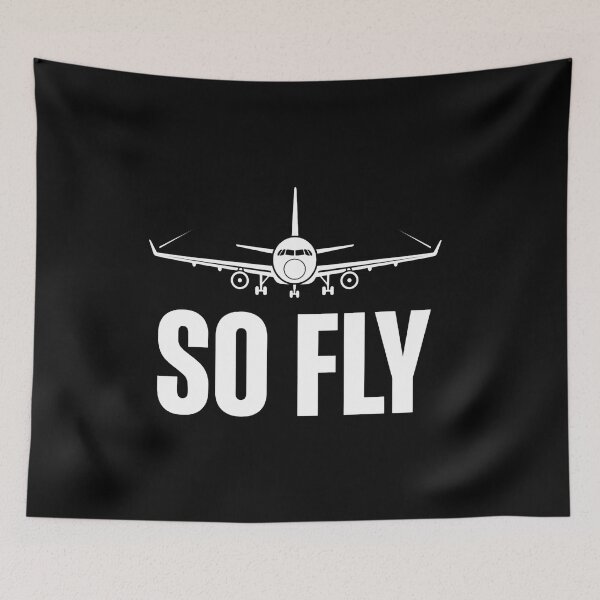 Item preview, So Fly : Airplane Graphic, Aviation Style Travel Lover Cool Flight Design, Pilot Theme Airplane Flight Attendant Pilot designed and sold by NewaveBoutique.