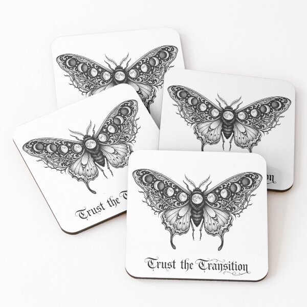 Item preview,  Trust The Transition Lunar Moth Art designed and sold by Sanan Israyilli.