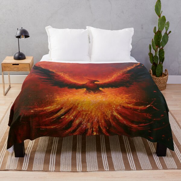 Item preview, A magnificent Phoenix rising from blazing volcanic flames, Fantasy & Mythological Creatures designed and sold by CDC40.