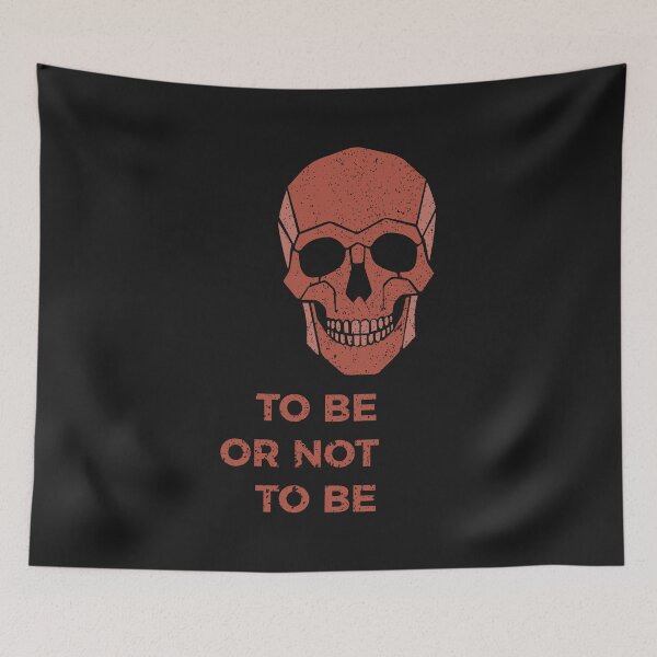 Item preview, Shakespeare Hamlet Skull - 'To Be or Not to Be' Modern Brutalist T-Shirt designed and sold by FULLER FACTORY.
