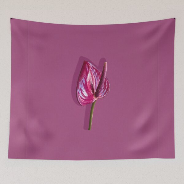 Item preview, Pink Anthurium Flower Minimalist Botanical Art designed and sold by MatiolaScentArt.