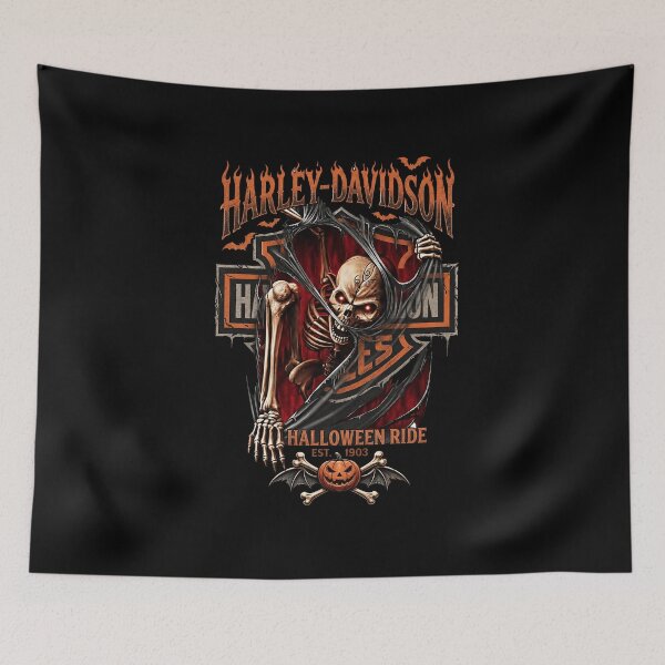Item preview, Vintage Motorcycle Halloween Ride designed and sold by AnanamorphArter.