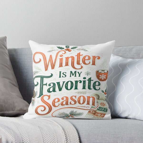 Item preview, Winter Is My Favorite Season - Cozy Vintage Quote designed and sold by GlaSher.
